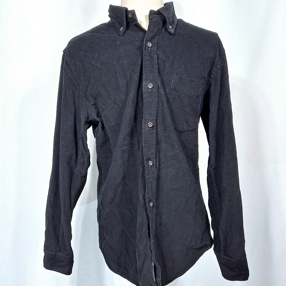 Goodthreads Black Corduroy Button Down Shirt
